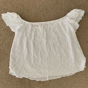 Off the shoulder ruffle top